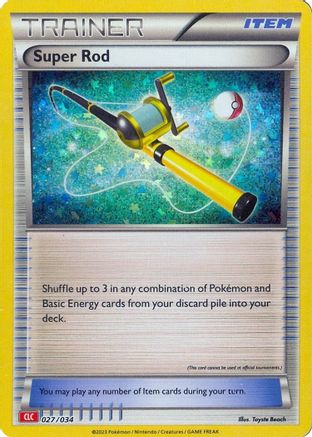 Super Rod (CLC) 027/034 - Holofoil Trading Card Game Classic