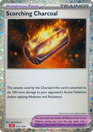Scorching Charcoal 026/034 - Holofoil Trading Card Game Classic