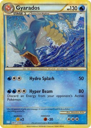 Gyarados 007/034 - Holofoil Trading Card Game Classic