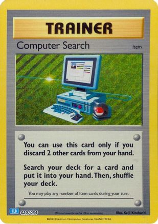 Computer Search (CLB) 020/034 - Holofoil Trading Card Game Classic