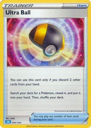 Ultra Ball (CLB) 030/034 - Holofoil Trading Card Game Classic