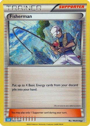 Fisherman 022/034 - Holofoil Trading Card Game Classic