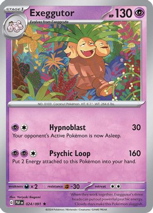 Exeggutor 024/091 - Reverse Holofoil Paldean Fates