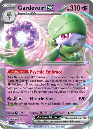 Gardevoir ex 029/091 - Holofoil Paldean Fates