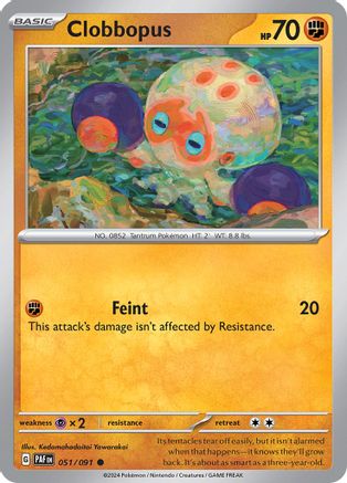 Clobbopus 051/091 - Reverse Holofoil Paldean Fates