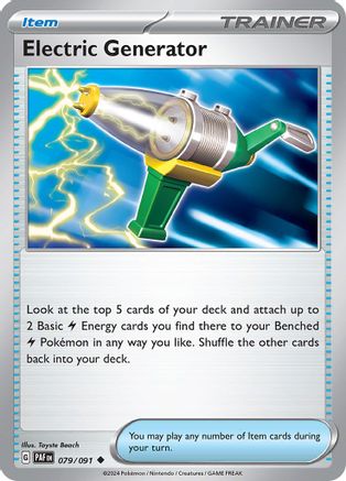 Electric Generator 079/091 - Reverse Holofoil Paldean Fates