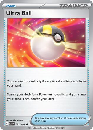 Ultra Ball 091/091 - Reverse Holofoil Paldean Fates