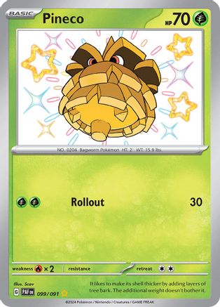 Pineco 099/091 - Holofoil Paldean Fates