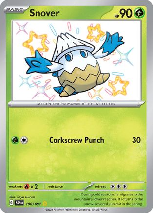 Snover 100/091 - Holofoil Paldean Fates