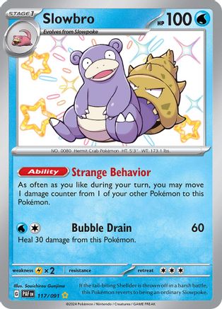 Slowbro 117/091 - Holofoil Paldean Fates