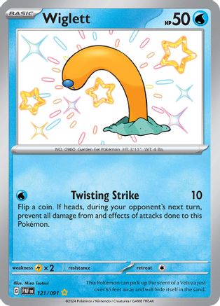 Wiglett 121/091 - Holofoil Paldean Fates