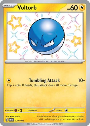 Voltorb 133/091 - Holofoil Paldean Fates