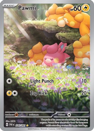 Pawmi 226/091 - Holofoil Paldean Fates