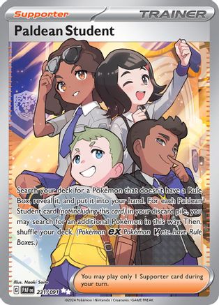 Paldean Student 231/091 - Holofoil Paldean Fates