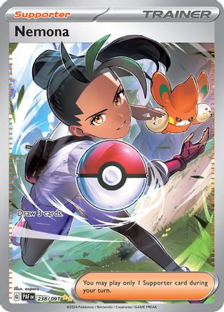 Nemona 238/091 - Holofoil Paldean Fates