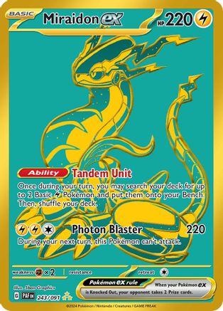 Miraidon ex 243/091 - Holofoil Paldean Fates
