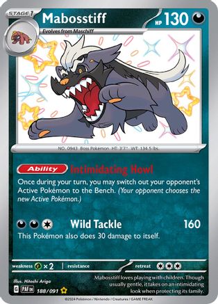 Mabosstiff 188/091 - Holofoil Paldean Fates