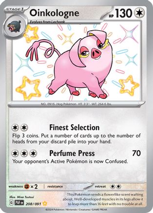 Oinkologne 208/091 - Holofoil Paldean Fates