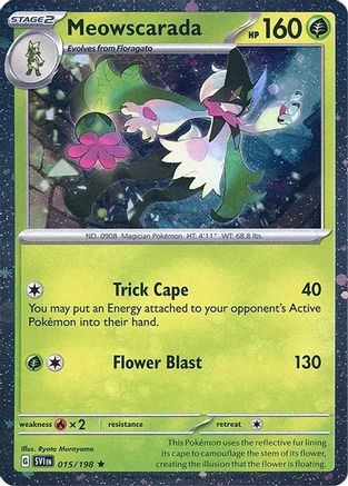 Meowscarada (Cosmos Holo) 015/198 - Holofoil Miscellaneous Cards & Products