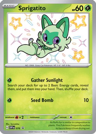 Sprigatito 076 - Holofoil SV Scarlet & Violet Promo Cards
