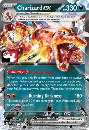 Charizard ex 125/197 - Holofoil Prize Pack Series Cards