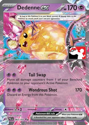 Dedenne ex 093/193 - Holofoil Prize Pack Series Cards