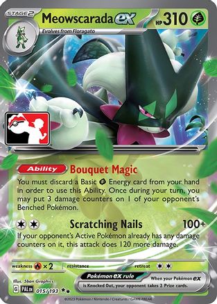 Meowscarada ex 015/193 - Holofoil Prize Pack Series Cards