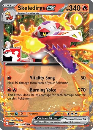 Skeledirge ex 037/193 - Holofoil Prize Pack Series Cards