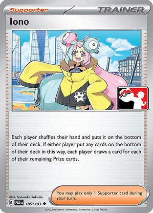 Iono 185/193 Prize Pack Series Cards