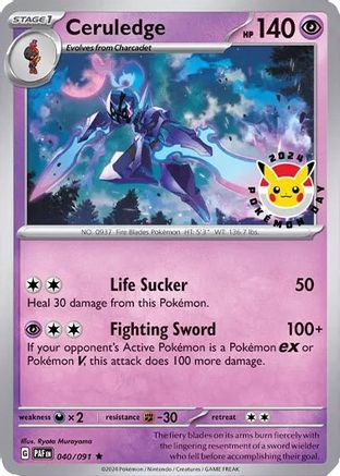 Ceruledge (Pokemon Day 2024) 040/091 - Holofoil Miscellaneous Cards & Products