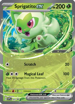 Sprigatito ex 087 - Holofoil SV Scarlet & Violet Promo Cards