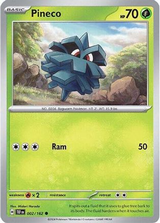 Pineco 002/162 - Reverse Holofoil Temporal Forces