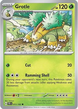 Grotle 011/162 - Reverse Holofoil Temporal Forces