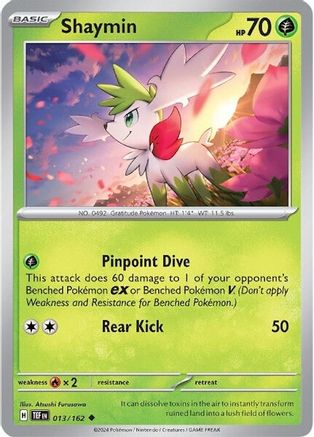 Shaymin 013/162 - Reverse Holofoil Temporal Forces