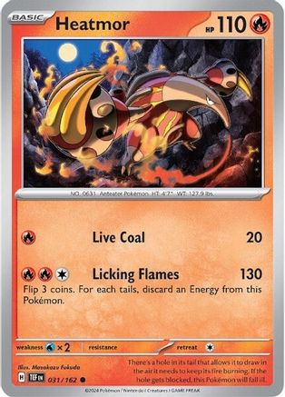 Heatmor 031/162 - Reverse Holofoil Temporal Forces