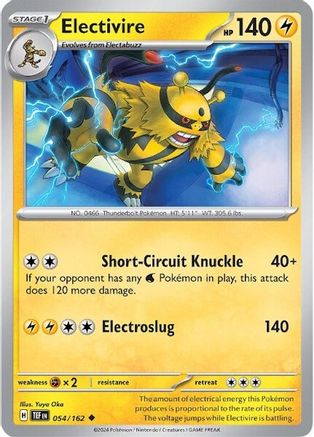 Electivire 054/162 - Reverse Holofoil Temporal Forces