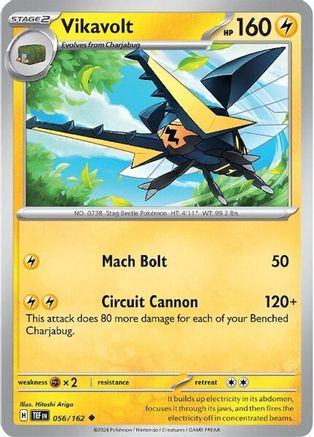 Vikavolt 056/162 - Reverse Holofoil Temporal Forces