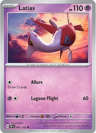 Latias 067/162 - Reverse Holofoil SV05 Temporal Forces