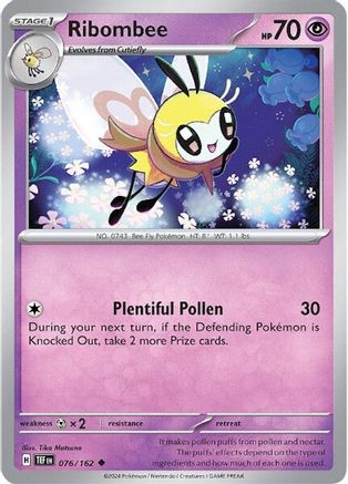 Ribombee 076/162 - Reverse Holofoil Temporal Forces