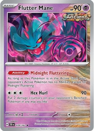 Flutter Mane 078/162 - Reverse Holofoil SV05 Temporal Forces