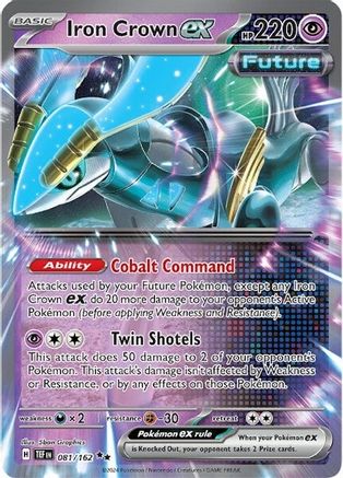 Iron Crown ex 081/162 - Holofoil SV05 Temporal Forces