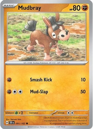 Mudbray 091/162 - Reverse Holofoil SV05 Temporal Forces
