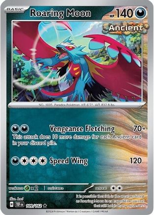 Roaring Moon 109/162 - Reverse Holofoil SV05 Temporal Forces