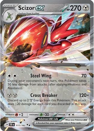 Scizor ex 111/162 - Holofoil SV05 Temporal Forces