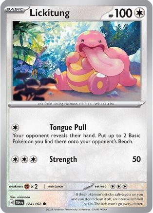 Lickitung 124/162 - Reverse Holofoil SV05 Temporal Forces