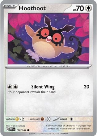 Hoothoot 126/162 - Reverse Holofoil Temporal Forces