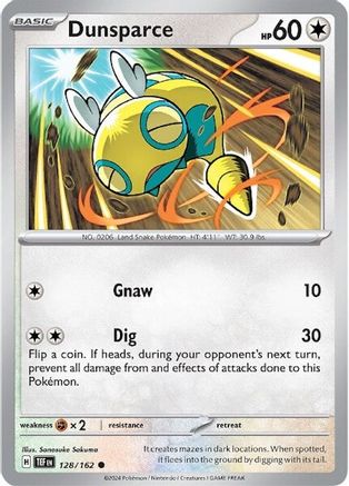 Dunsparce 128/162 - Reverse Holofoil SV05 Temporal Forces
