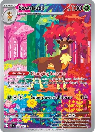 Sawsbuck 166/162 - Holofoil Temporal Forces