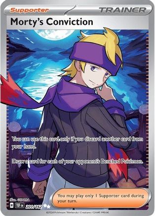 Morty's Conviction 201/162 - Holofoil Temporal Forces