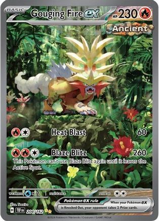 Gouging Fire ex 204/162 - Holofoil Temporal Forces